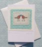 Robins with Love  hand-stitched detailed miniature, first Christmas together? - Image 4