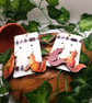 Red Fox Earrings, Handmade - Image 1
