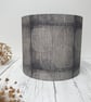 Hand Printed Linen Lampshade in Lavender Grey - Image 5