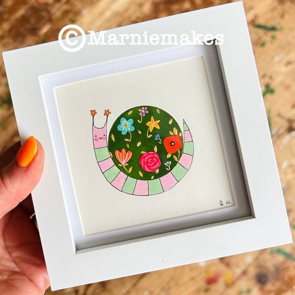 Petal - Framed Original Mini Illustration 