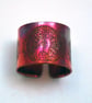 Etched copper moongazing hare ring - adjustable size - Image 1