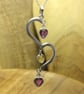 Silver Split Heart Pendant - Image 5