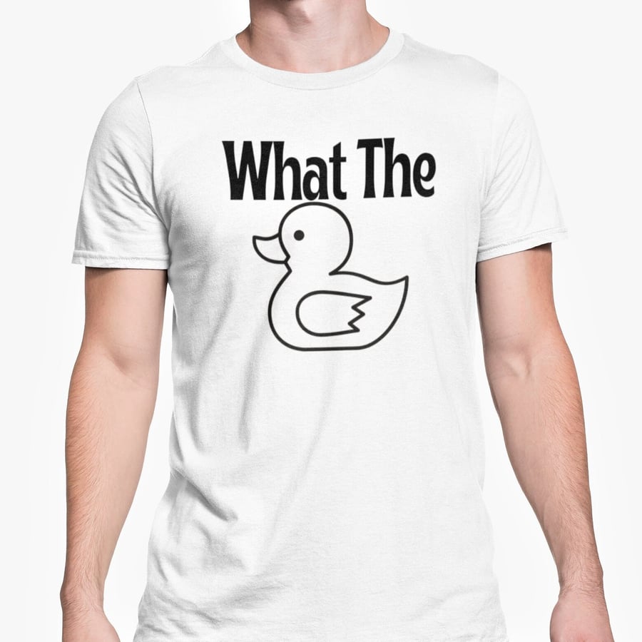 What The Duck T Shirt Funny Novelty Pun Christmas Birthday Present Funny Joke 