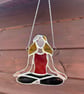 Yoga Meditation Pose - Front in stained glass - Image 6