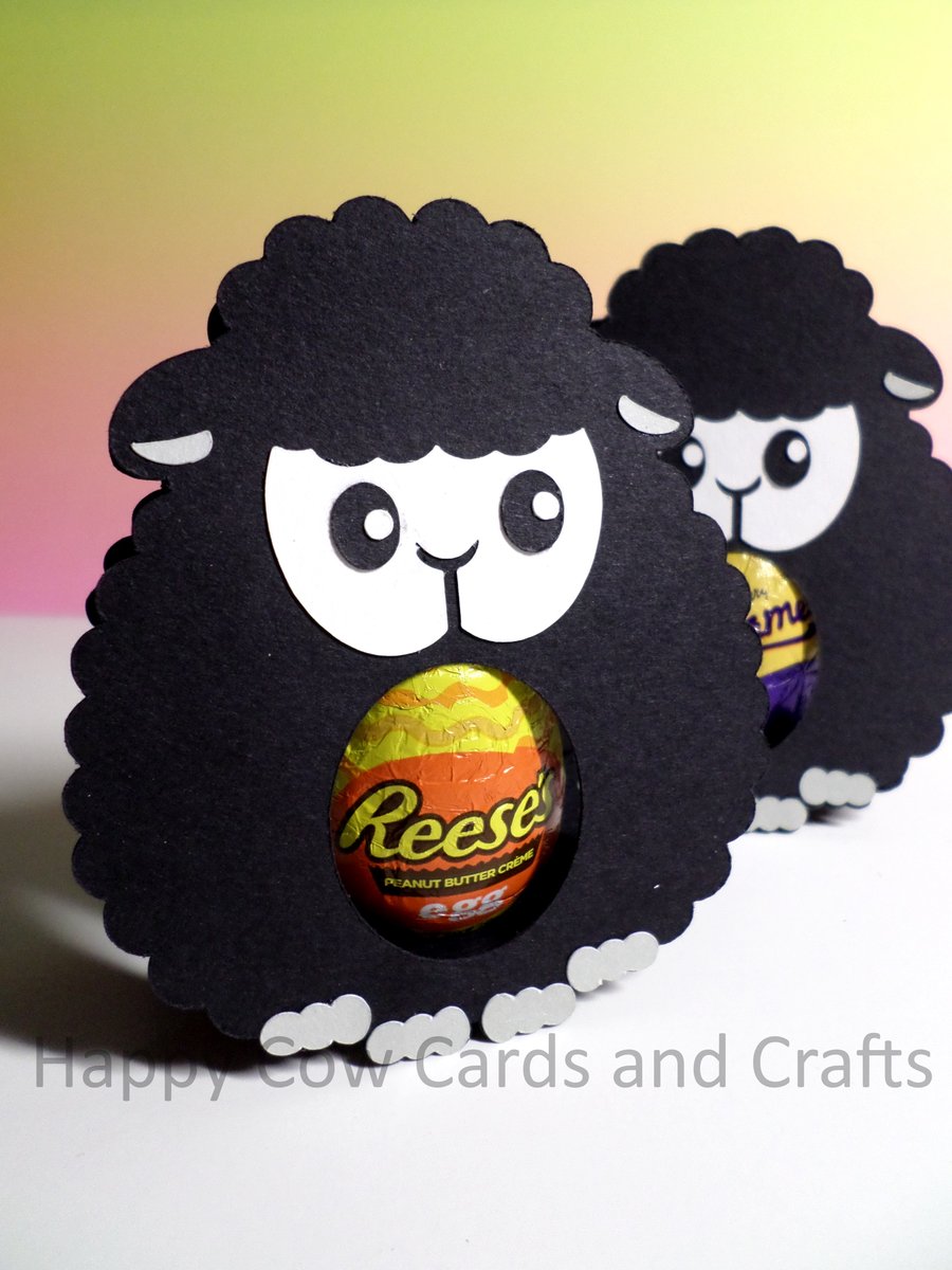 Cute personalised Sheep cream egg holder