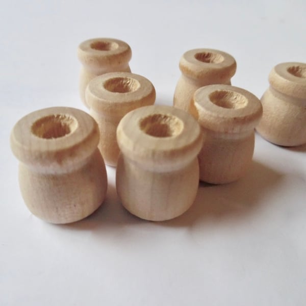 20 x Very Small Wooden Birthday Candle Holders
