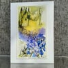 Sunlit Woodland Bluebells. Blank Card. Original Painting. 260152