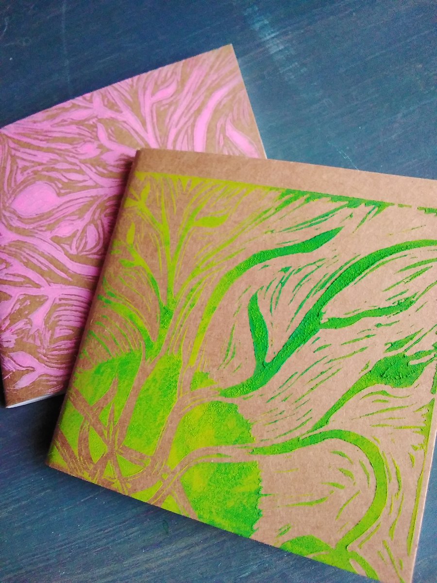 Two Hand-printed Notebooks