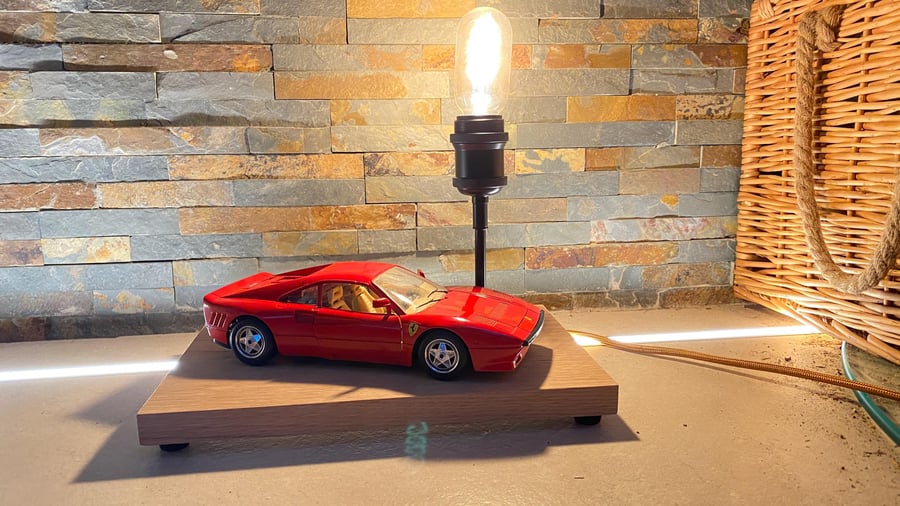 Up-Cycled Classic Ferrari GTO table lamp