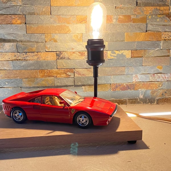 Up-Cycled Classic Ferrari GTO table lamp