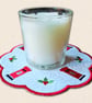 Christmas Post Box Candle Mat - Embroidered Festive Home Decor - Image 2