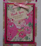 Thank You Flowers From The Bottom Of My Heart 3D Luxury Handmade Card  - Image 1