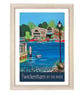 Twickenham by the river travel poster print by Susie West - Image 3