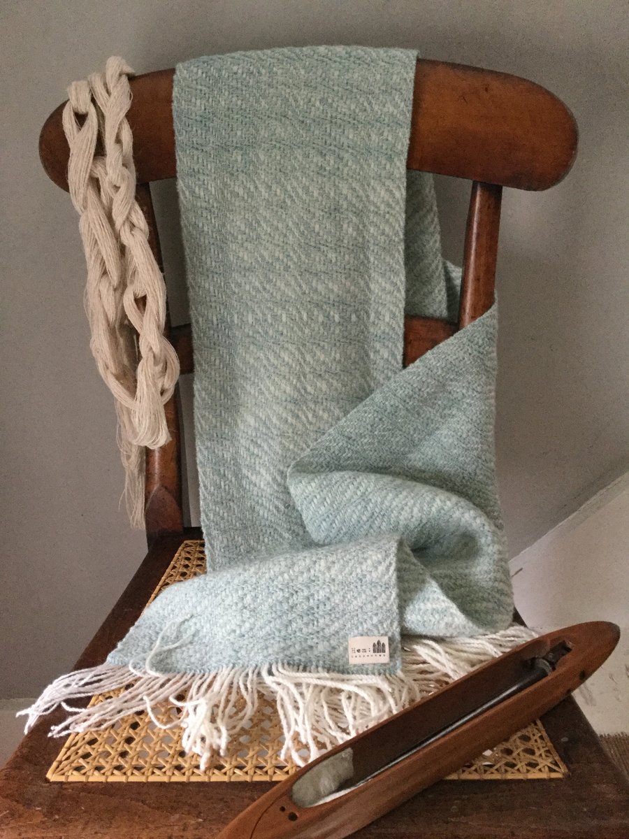 Seaspray Hand Woven Lambswool Scarf