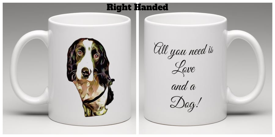 Personlised ceramic mug with quote and custom picture of your dog. PQM2