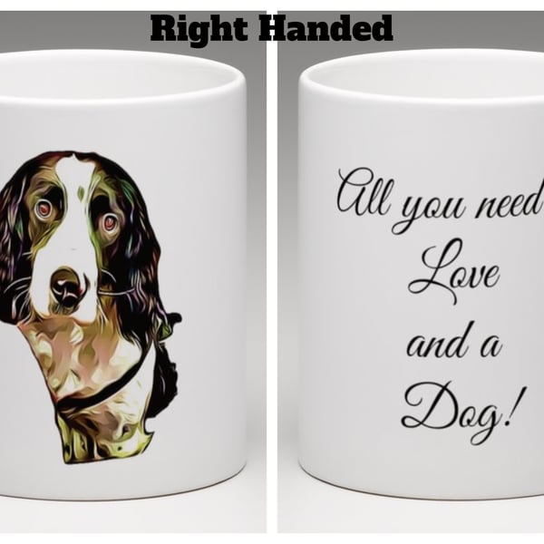 Personlised ceramic mug with quote and custom picture of your dog. PQM2