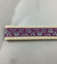 Floral key fob, Mauve wristlet key ring, Handmade - Image 8
