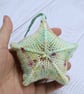 Hand knitted star - Christmas Decorations - Multicolour - Image 2