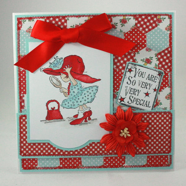Handmade, any occasion card - You are so very very special