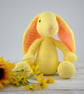 Crochet Rabbit Plush: Yellow Bunny Stuffed Animal, Nursery Decor - Image 9