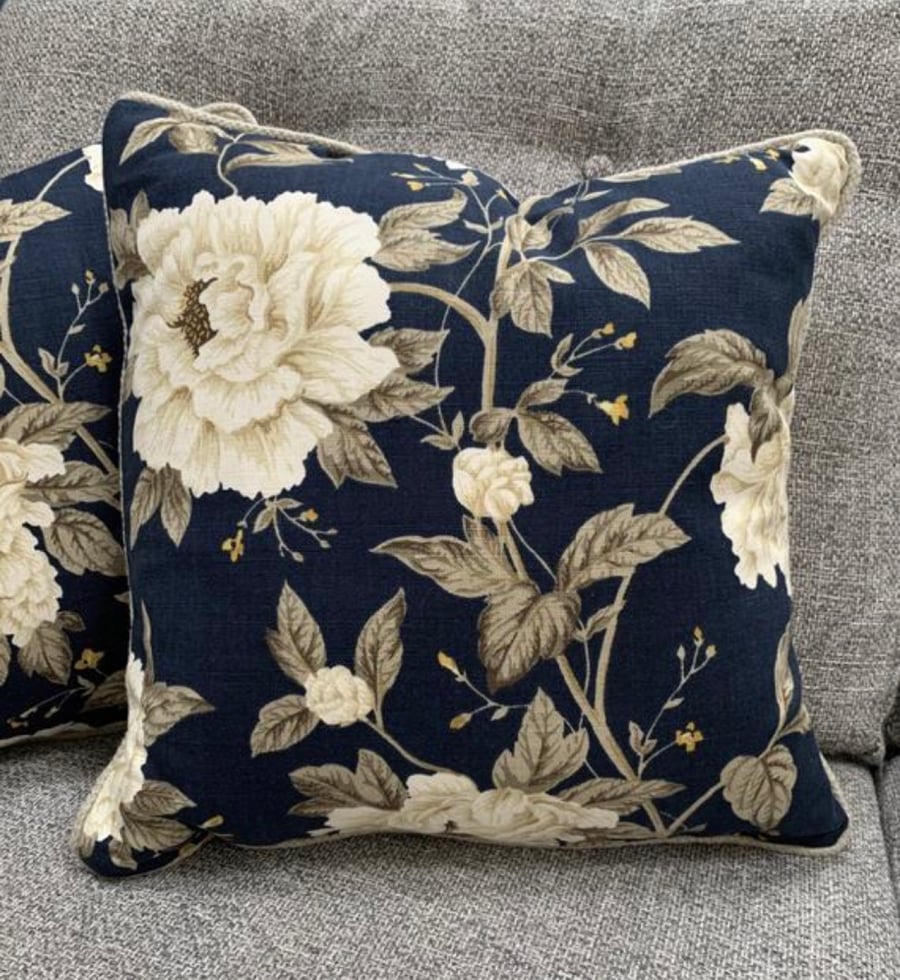 Sanderson Peony Tree Cushion Cover