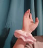 Pale pink crochet scrunchie - Image 5