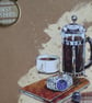 Cafetiere, Coffee and Watch Card - Birthday, Father's Day, Retirement - Image 2