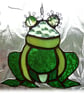 Frog Suncatcher Stained Glass Handmade  - Image 3