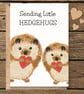 Blank card all occassions Hedgehog cute card blank card - Image 2