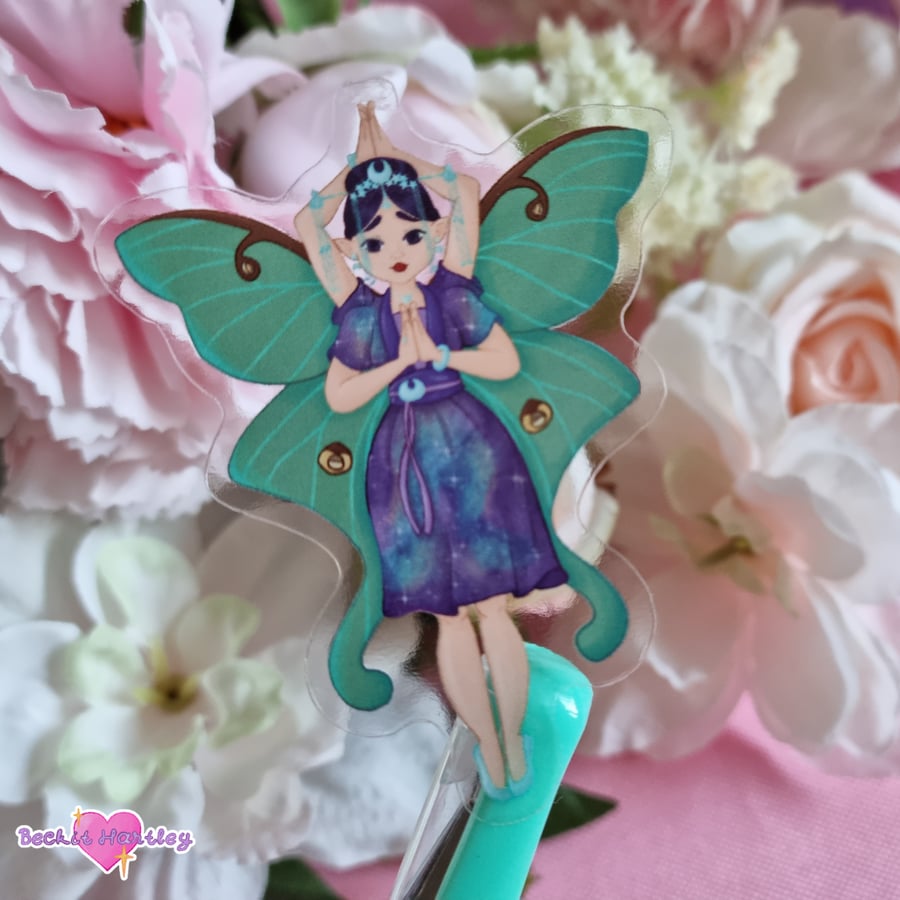 Moon Goddess  - Die Cut Clear Stickers, Witchy Gifts