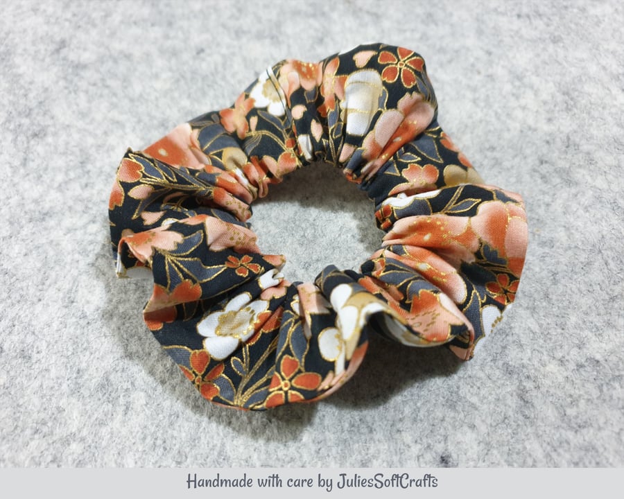  Hair Scrunchie 100% cotton Fabric  1.5 inches wide 7 inch Stretch