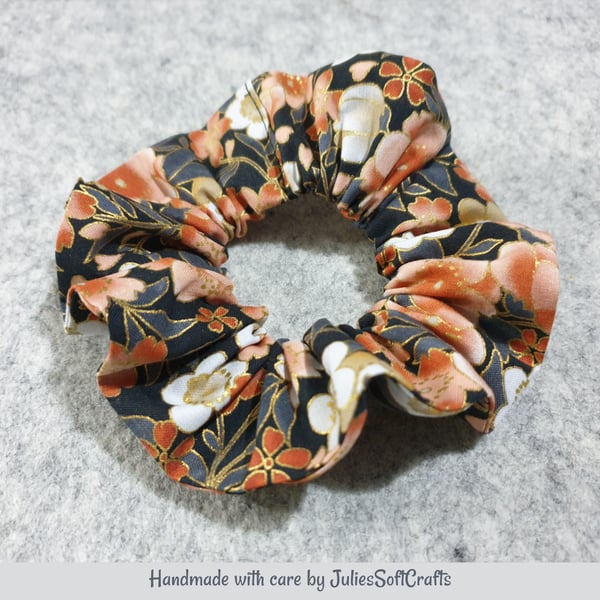  Hair Scrunchie 100% cotton Fabric  1.5 inches wide 7 inch Stretch