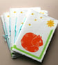 Handprinted Sunshine Cat Notebook - Image 1