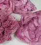 Natural Dye Cochineal Light Pink Mixed Plant Fibre Texture Craft Pack - Image 5