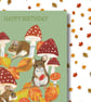 Birthday card set 4 cards cute animals - Image 7
