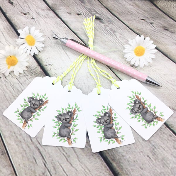 Koala Gift Tags - set of 4 tags