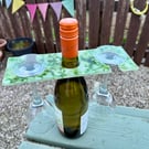Fused glass wine caddy -1