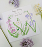 Wildflower hand-painted personalised greetings card - Image 2