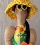 Luna, handmade tilda type beach babe - Image 1