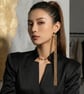 Extra Long Mixed Metal Tassel Earrings 22cm - Image 1
