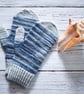 White Horses Mittens Knitting Pattern - DIGITAL PATTERN ONLY - Image 1