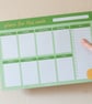 Happy Weekly Planner A4 Desk Pad Plan the Week 50 sheets Notepad Family Calendar - Image 9