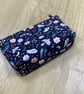 Cosmetic bag, make up bag, bathroom bag in a choice of fabrics, set of cosmetic 