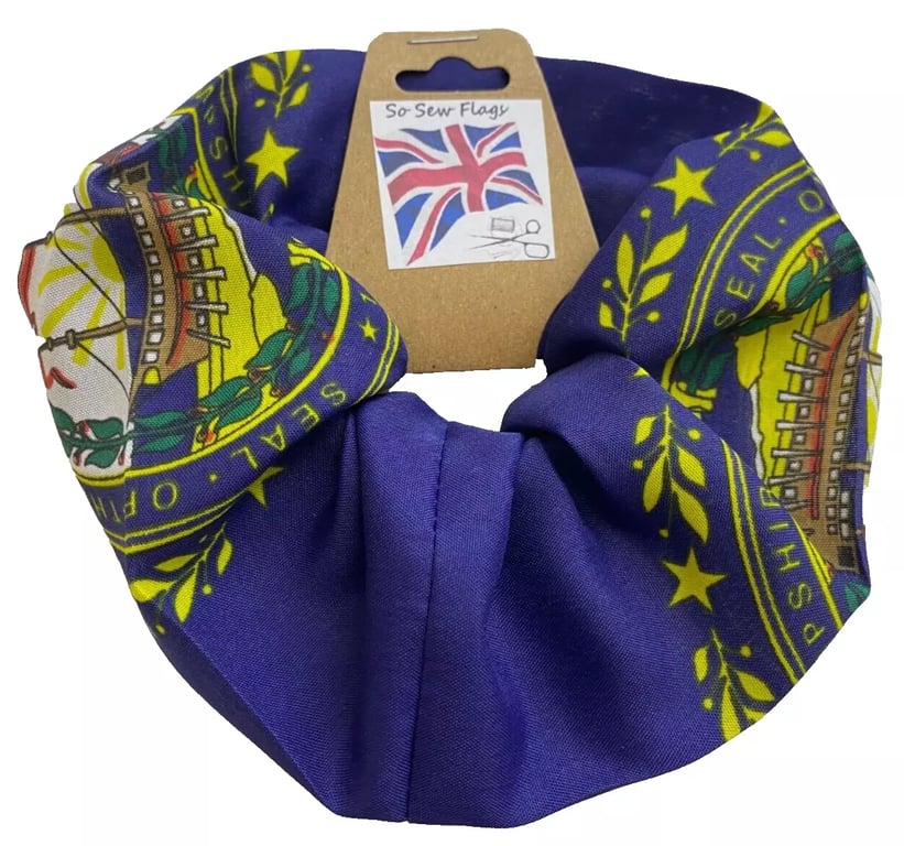 New Hampshire USA State America Flag Hair Scrunchie Scrunchies Accessory Band 