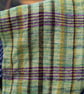 Unisex cowl woven in greens and purple hand dyed yarn with mushroom embroidery - Image 8