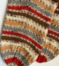 Men's Hand Knitted Wool Socks in Robin Colours Size 10 - Image 2