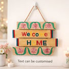 Hand-Painted Wooden Hanging Sign – Personalised Door or Wall Décor