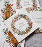 Christmas Card Pack - Hand Finished - Pack of 6 - Designed By CottageRts