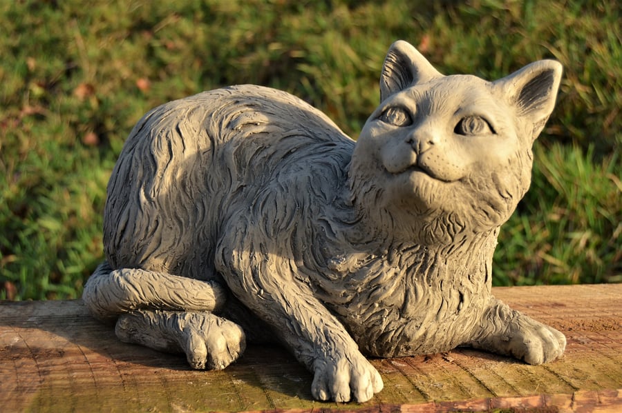 Harry the Cat Stone Garden Ornament