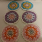 6 cotton coasters